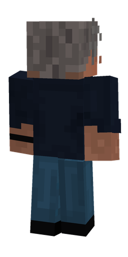 Black skin: body, back render