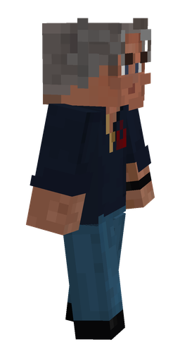Black skin: body, right side render