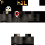 Black skin: raw texture render