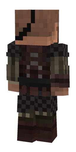 Black skin: body, back render