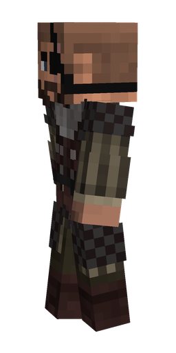 Black skin: body, left side render