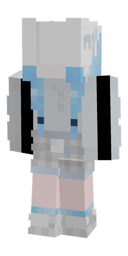Blue skin: body, back render