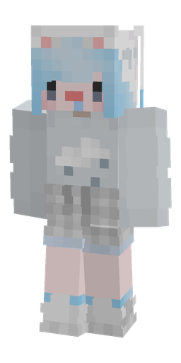 Blue skin: body, front render