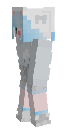 Blue skin: body, left side render