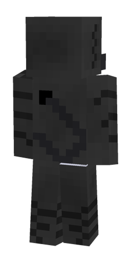 Black skin: body, back render