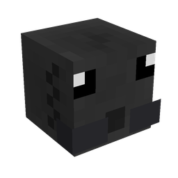 Black skin: head render