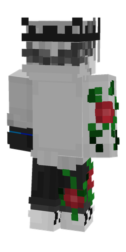 Black skin: body, back render