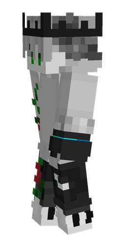 Black skin: body, left side render