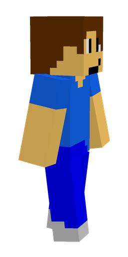 Blue skin: body, right side render