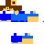 Blue skin: raw texture render