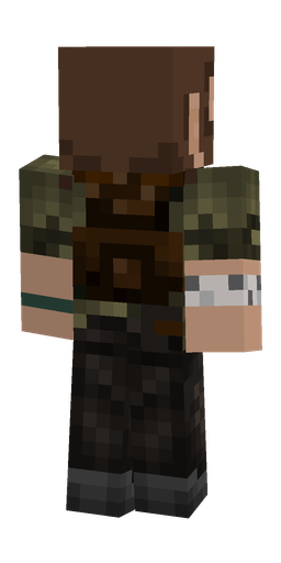 Black skin: body, back render