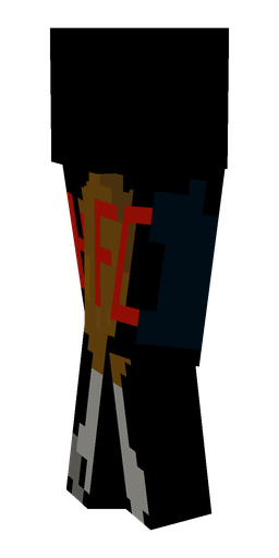 Black skin: body, left side render