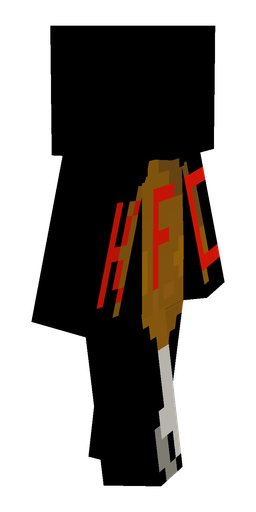 Black skin: body, right side render