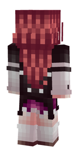 Black skin: body, back render