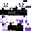 Black skin: raw texture render