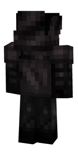 Black skin: body, back render