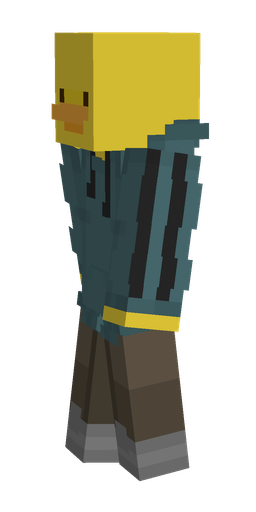 Blue skin: body, left side render
