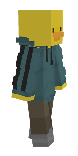 Blue skin: body, right side render