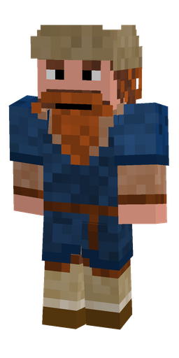 Blue skin: body, front render