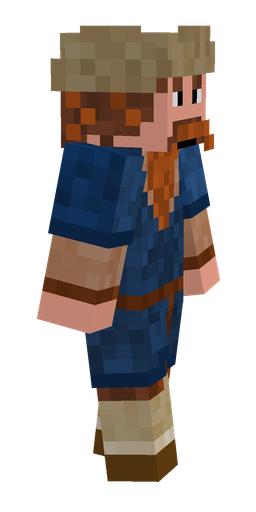 Blue skin: body, right side render