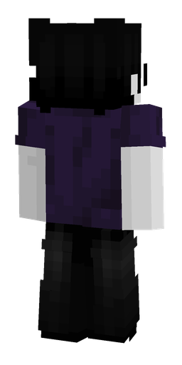 Black skin: body, back render