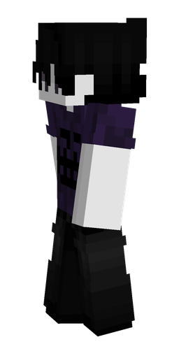 Black skin: body, left side render
