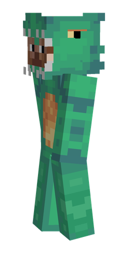 Green skin: body, left side render
