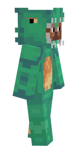 Green skin: body, right side render