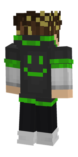 Black skin: body, back render