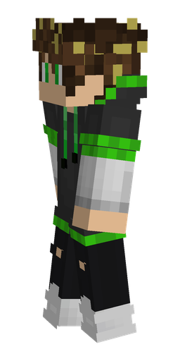 Black skin: body, left side render