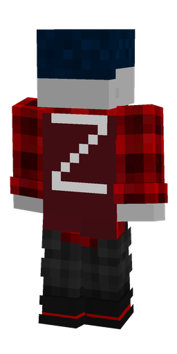 Black skin: body, back render