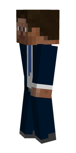 Black skin: body, left side render