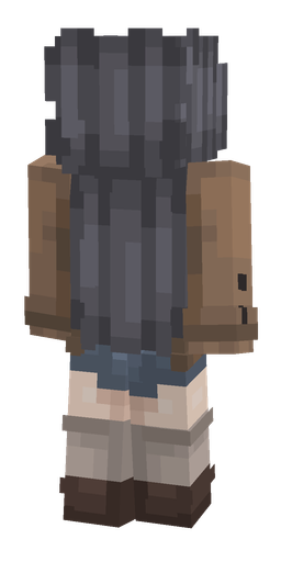 Brown skin: body, back render