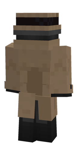 Black skin: body, back render