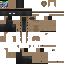 Black skin: raw texture render
