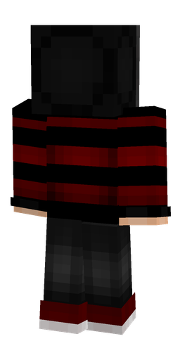 Black skin: body, back render