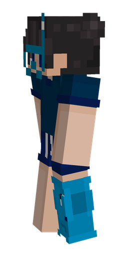 Black skin: body, left side render
