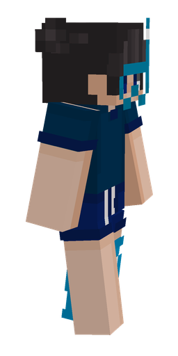 Black skin: body, right side render