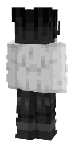 Black skin: body, back render