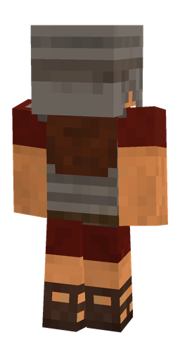 Brown skin: body, back render