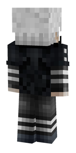 Black skin: body, back render