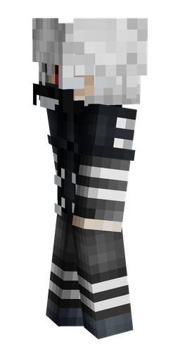 Black skin: body, left side render