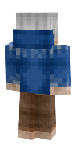 Blue skin: body, back render