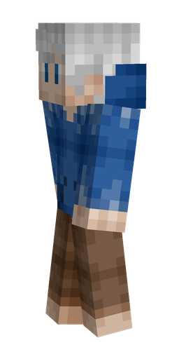 Blue skin: body, left side render