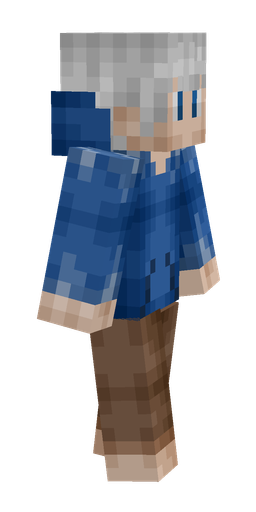 Blue skin: body, right side render