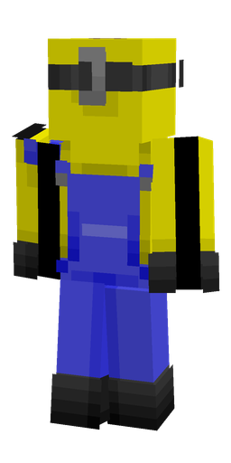 Black skin: body, back render