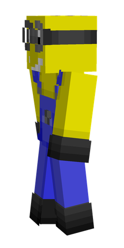 Black skin: body, left side render