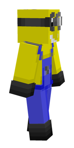 Black skin: body, right side render