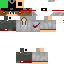 Black skin: raw texture render