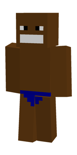 Brown skin: body, front render